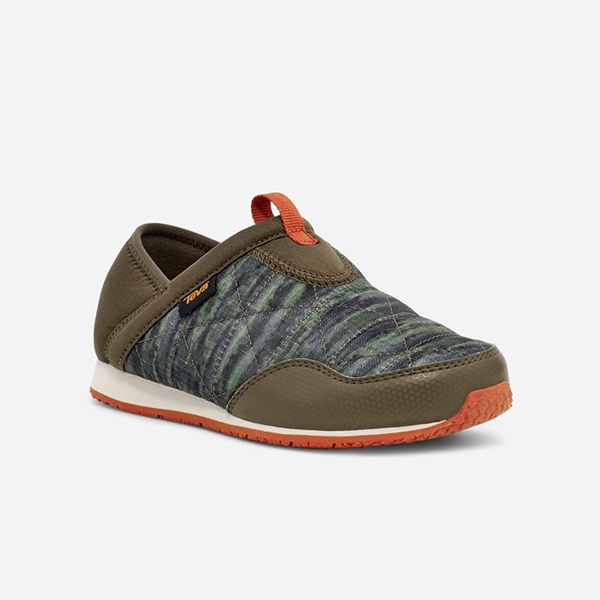 TEVA 童鞋 REEMBER 軍綠花紋 防潑水 麵包鞋 中小童 TV1129550CSDO