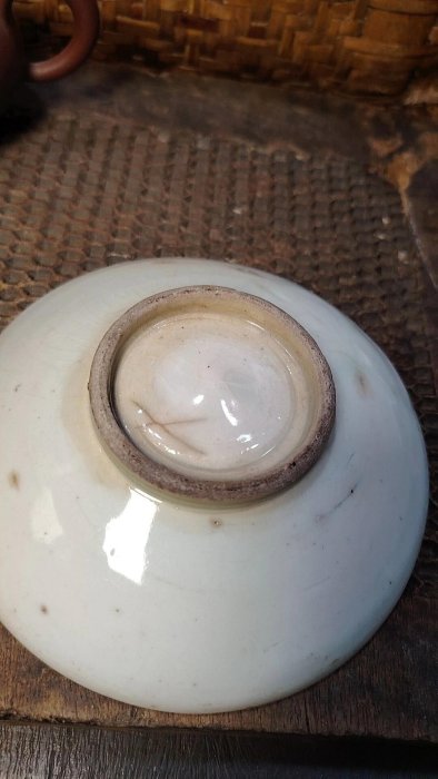 清末素色茶碗嚴選，兼具壺托功能，經典老物推薦收藏傳統老瓷茶具清代