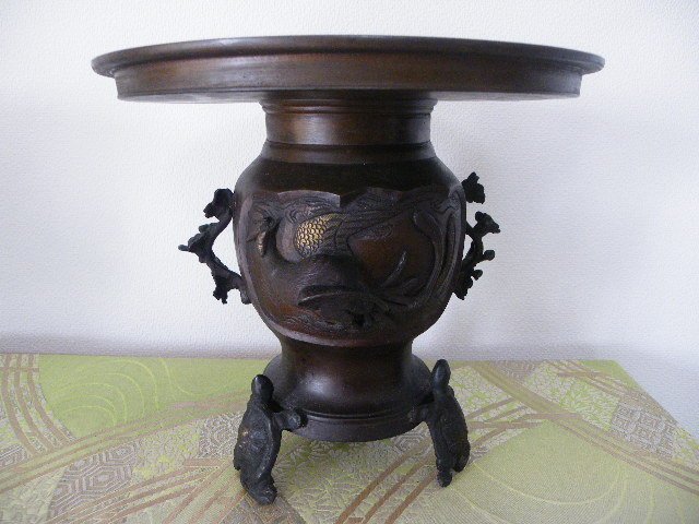 日本銅花瓶水仙盤薄端鳳凰中古7 | Yahoo拍賣