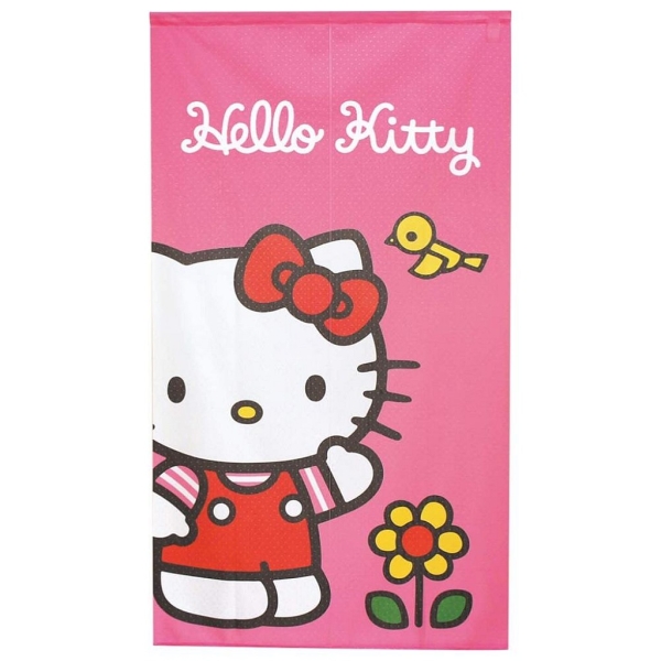 【震撼精品百貨】凱蒂貓 Hello Kitty~SANRIO三麗鷗 凱蒂貓 HELLO KITTY 門簾 花朵(85X150CM)*92169