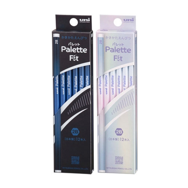 三菱UNI Palette Fit 六角原木 2B抗汙鉛筆-金屬海軍藍/糖果光彩
