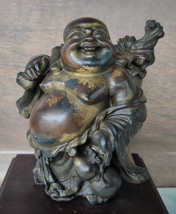 中国古美術　彌勒大道　弥勒佛 布袋和尚　置物 Amazon.co.jp: 中国古美術銅製彌勒大道弥勒佛(天恩弥勒佛院)敬贈
