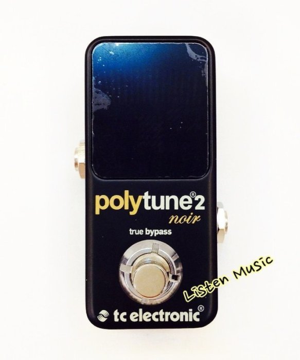立昇樂器TC Electronic Polytune 2 NOIR MINI 黑色地板式調音器