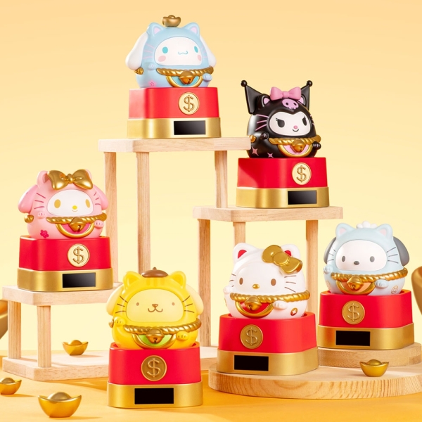 三麗鷗Sanrio characters 招財喵系列 光動樂 盲盒(隨機出貨)