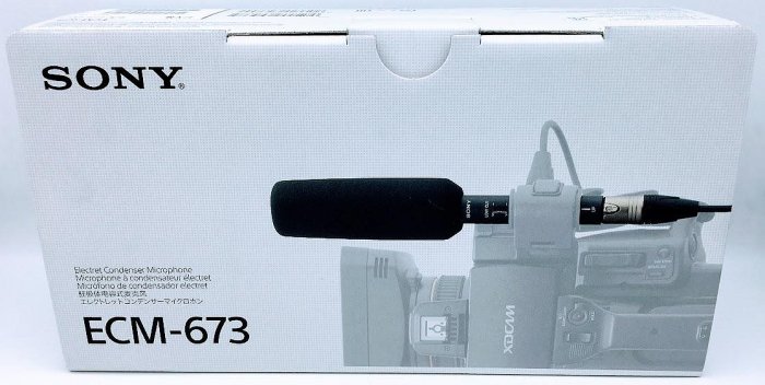原廠SONY ECM-673 ( ECM673 ) 短槍式駐極體電容式麥克風(3孔