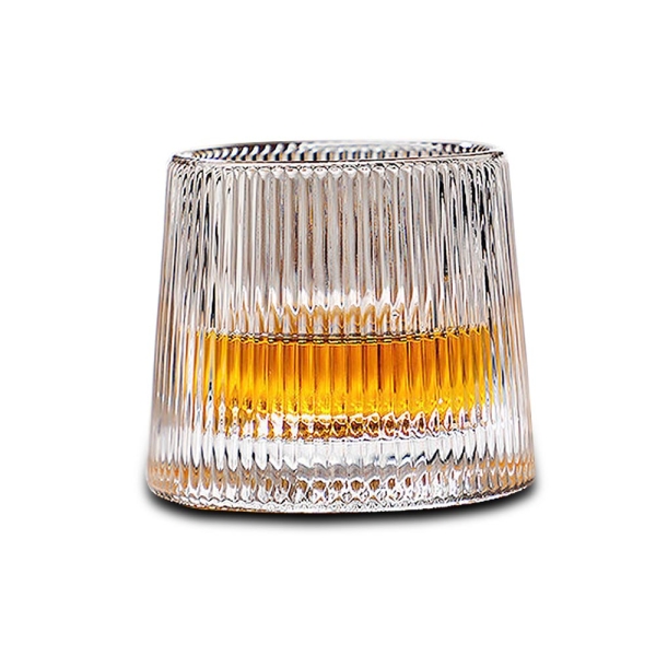 【堯峰陶瓷】旋轉玻璃杯 酒杯 2入 | 威士忌杯 | 不倒翁旋轉玻璃杯 | 調酒杯 醒酒杯 | 露營旋轉杯