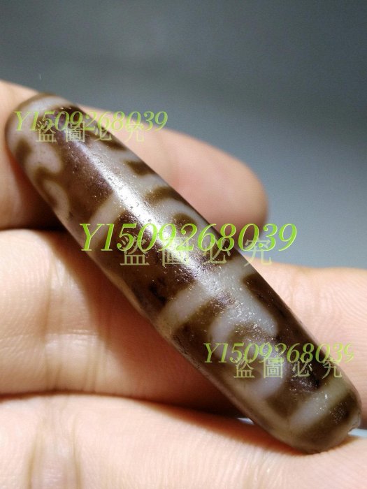 蓮師法器天珠，（兩側孔口處大取藥坑明顯可見）老一代瑪瑙天珠配飾【聚