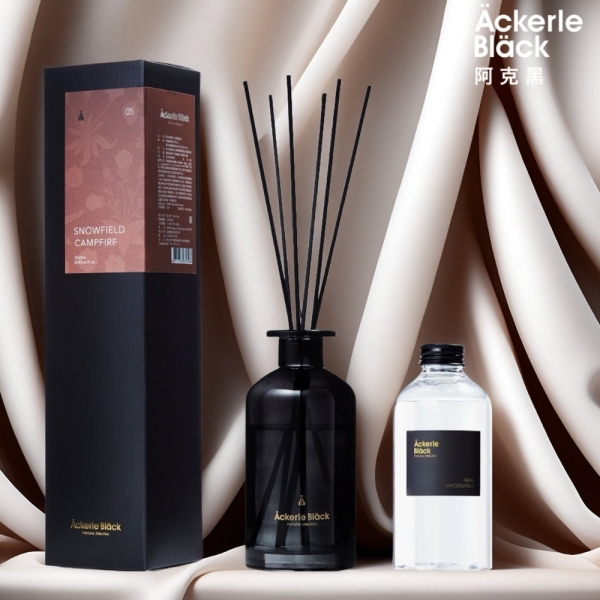 【 秒殺時時樂】Ackerle Black阿克黑精油擴香組250ml 加贈 補充瓶300ML IFRA歐盟認證精油 空間香氛