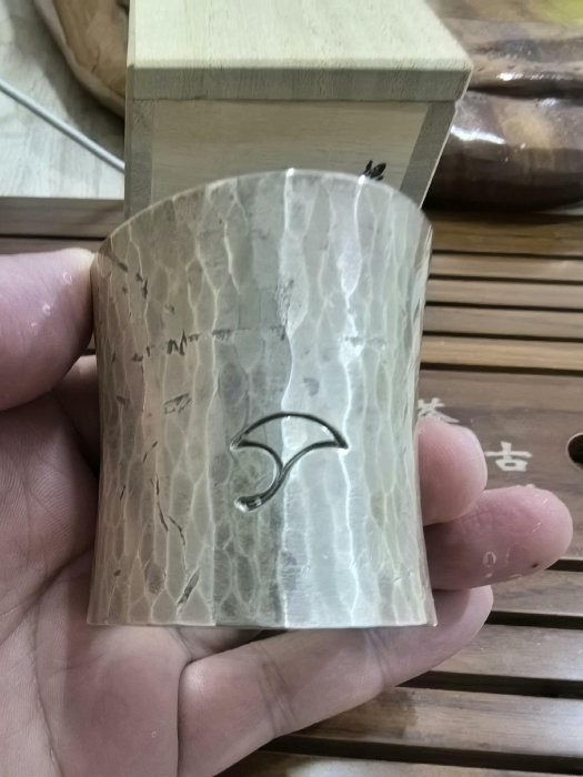 日本精品竹影堂精制銀仕上銀杏紋蓋置一個年線物全品相| Yahoo拍賣