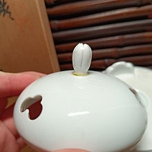 二手】日回井上萬二作人間國寶作者白瓷香爐熏香爐帶原木盒，陶歷【明園