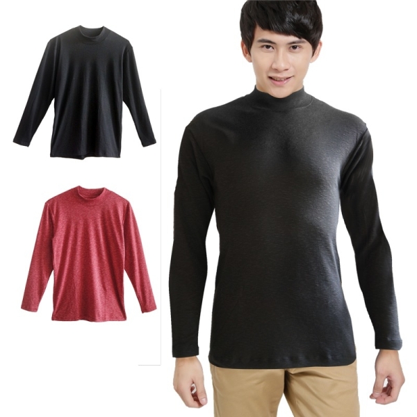 2件優惠組【GM+】 時尚立領保暖男士長袖衫 / 台灣製 / 908