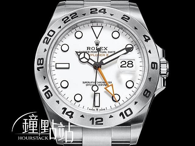 【鐘點站名錶】2024年 新式保卡 Rolex 勞力士 EXPLORE II  226570 橘色兩地時間指針 兩地時區 探二 不鏽鋼 42mm FOA6749