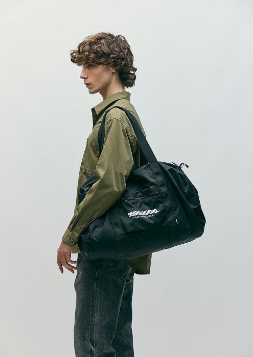 希望商店】NEIGHBORHOOD POCKETABLE BOSTON BAG 25AW 防撕裂可收納折疊