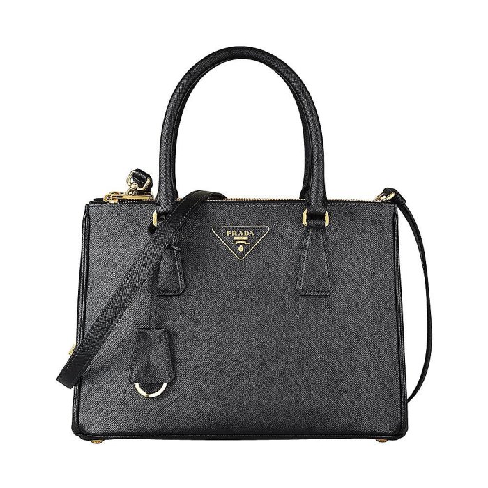 PRADA   Galleria Saffiano  黑色  小 殺手包    兩用包(有背帶)