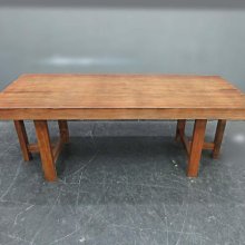 新竹二手家具◎百豐悅2手家具-二手 餐桌椅 197公分實木餐桌 泡茶桌 會議桌 寶山二手傢俱 和平中古傢俱