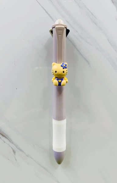 【震撼精品百貨】Hello Kitty 凱蒂貓~KITTY日本SANRIO三麗鷗多色原子筆-3色-人偶造型紫*20587