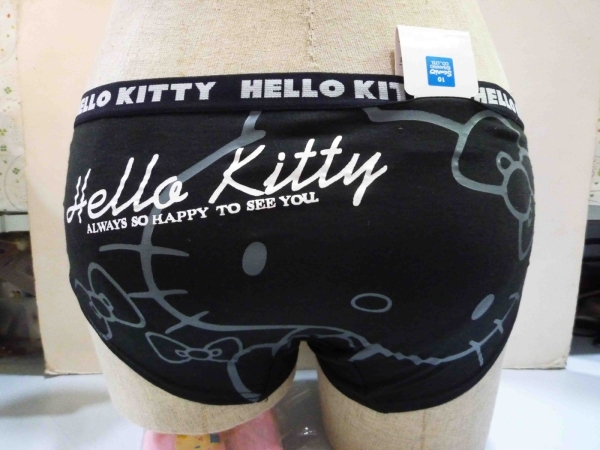【震撼精品百貨】Hello Kitty 凱蒂貓~KITTY內衣褲-內褲-黑緞帶