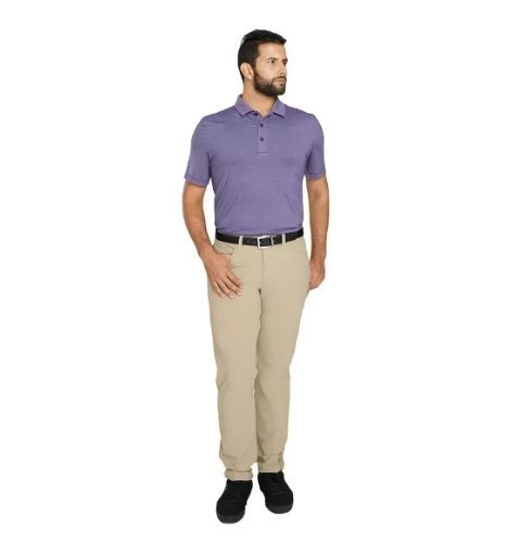 購Happy~Kirkland Signature 科克蘭 男短袖 Polo衫 紫色條紋 #7771235 S