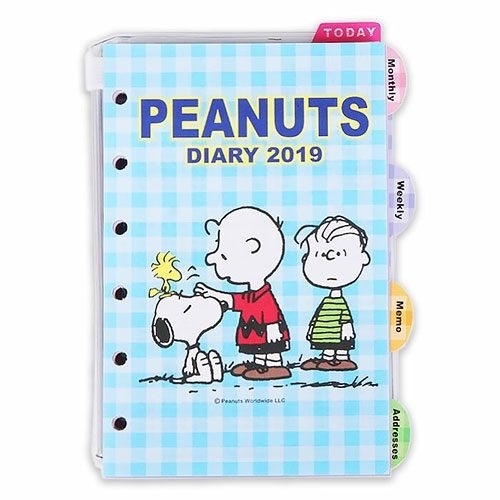 【震撼精品百貨】2019年曆~Sanrio SNOOPY 2019活頁年曆手冊內頁(格紋)#33477