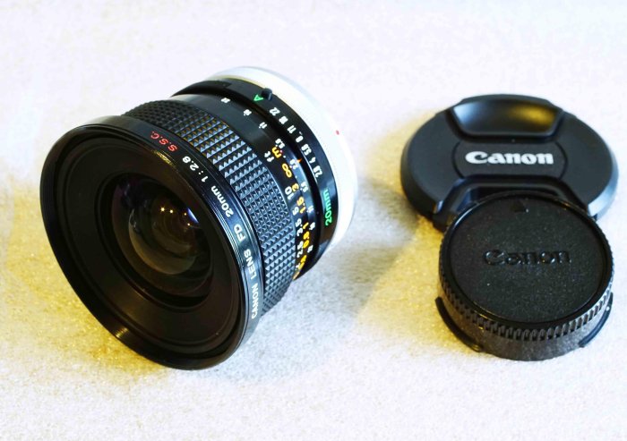 悠悠山河】收藏級Canon FD 20mm SSC 浮動鏡片無刮無霉無霧