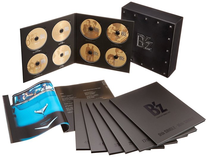 B'z (Bz)全精選COMPLETE SINGLE BOX Black Edition日版53 CD+2 DVD限定