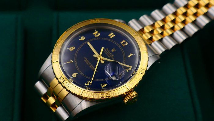 【美好時光】ROLEX勞力士罕見型號16253半金爬山虎有保單RSC驗畢！搭配極罕見靛藍色老鍋爐面！