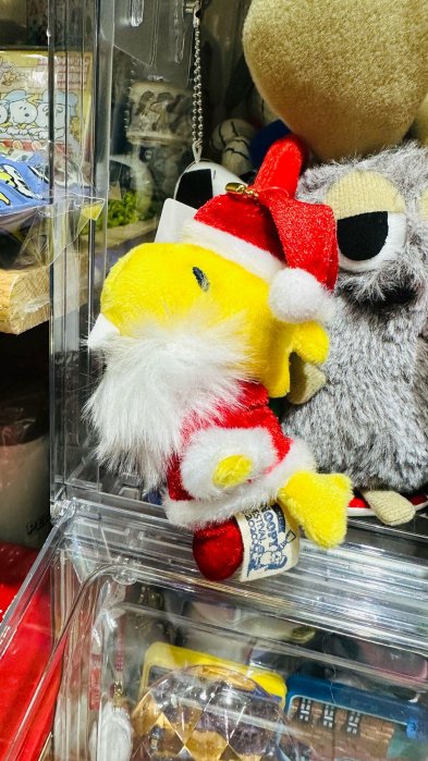 現貨-絕版日本史努比snoopy專賣店耶誕聖誕糊塗塔克woodstock胡士託 耶誕塔克絨毛娃娃珠鏈吊飾 隨身玩偶 長約12公分尺寸不含珠鏈吊飾長-金金洋行