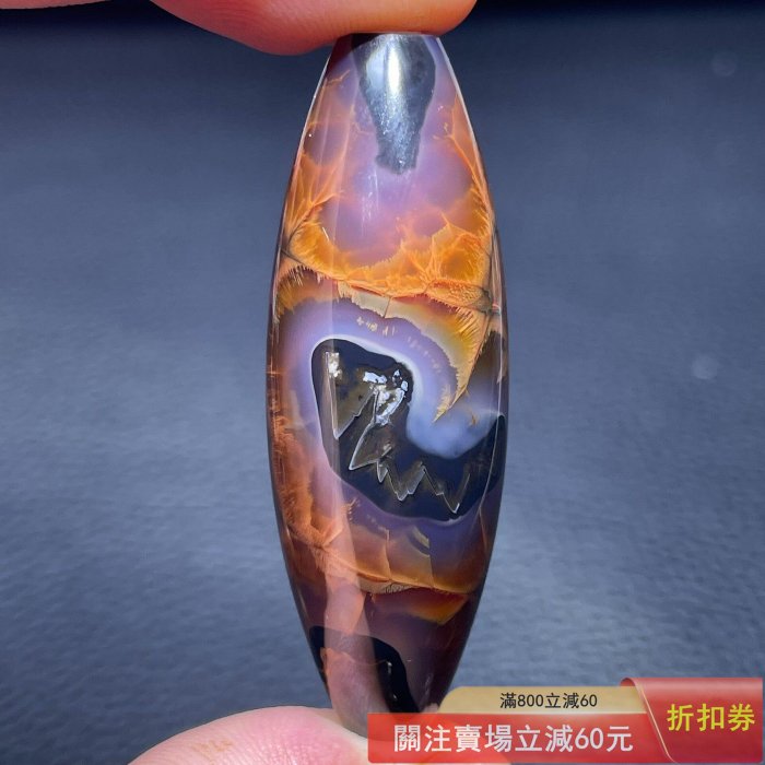 内モンゴル産 蒙天珠 龍鱗のような景色 透過美 蒙天珠52×18紅龍鱗蛇圖騰天珠玛瑙蒙天珠二手【黃三爺】528 | Yahoo拍賣