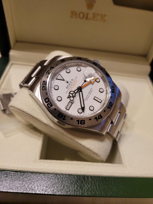 ROLEX EXPLORER II 白面橘針 216570