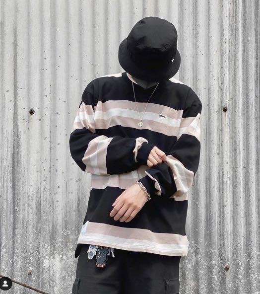 希望商店】WTAPS VATOS LS TEE. COTTON 20SS 寬版條紋長袖T恤| Yahoo拍賣