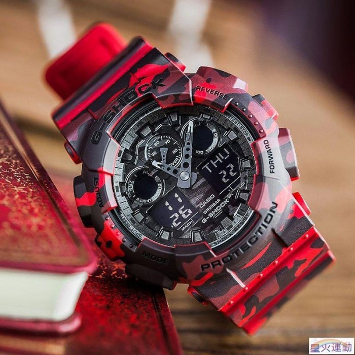 【熱賣精選】Casio卡西歐手錶男gshock時尚運動電子防水男表GA-100CM-4A