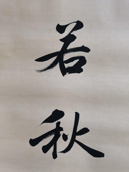 張學良 書法對聯 DL75《張學良》手寫書法對聯，一套材質：宣紙裝裱尺寸:184cm