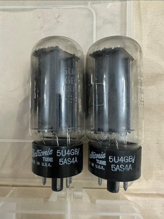 TUNG-SOL 5U4GB 真空管 ペア 整流管 希少 実験工房ヴィンテージ6V6pp