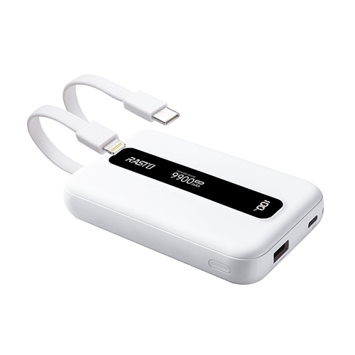 RASTO 固態防爆不燃燒自帶雙線行動電源9900mAh RB67【愛買】