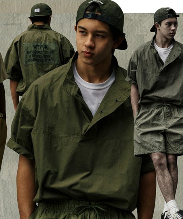 シャツ WTAPS CHIT / SS / COTTON. WEATHER 希望商店】WTAPS CHIT SS COTTON.WEATHER 22SS 立領套頭刺繡襯衫