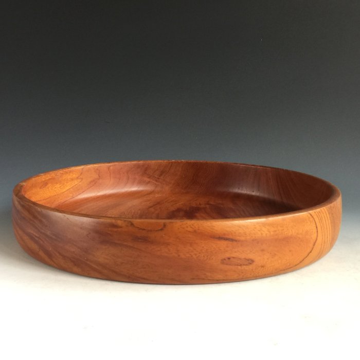 松果坊】日本煎茶道具櫸木刨製丸盆茶盤直徑31公分厚實s322b | Yahoo拍賣