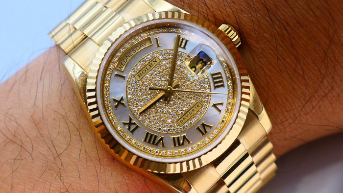 【美好時光】ROLEX勞力士 118238原裝滿天星釋出!單錶一只RSC洗油保養完成( 128238 18238參考)