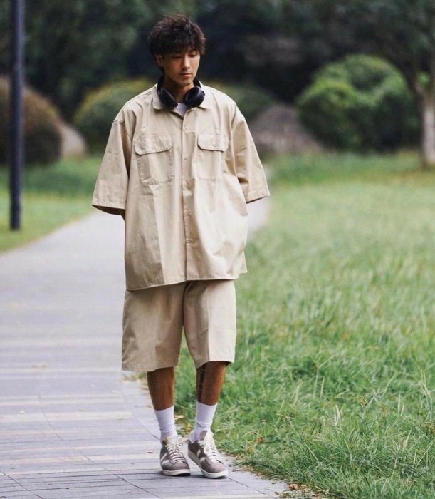 BEAMS SSZ x AH.H 20AW 日本限定聯名款襯衫短褲工裝套裝| Yahoo拍賣