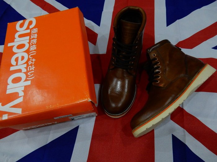 現貨商品Superdry stirling系列工作靴靴子UK8~10 類似RED WING 9111
