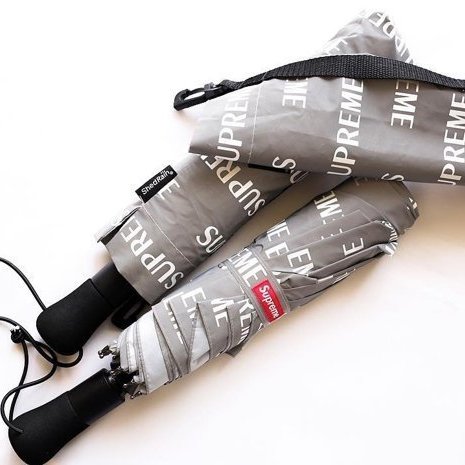 新品 Supreme Reflective Repeat Umbrella 傘 Supreme ShedRain Reflective Repeat Umbrella Grey – Sole By Style