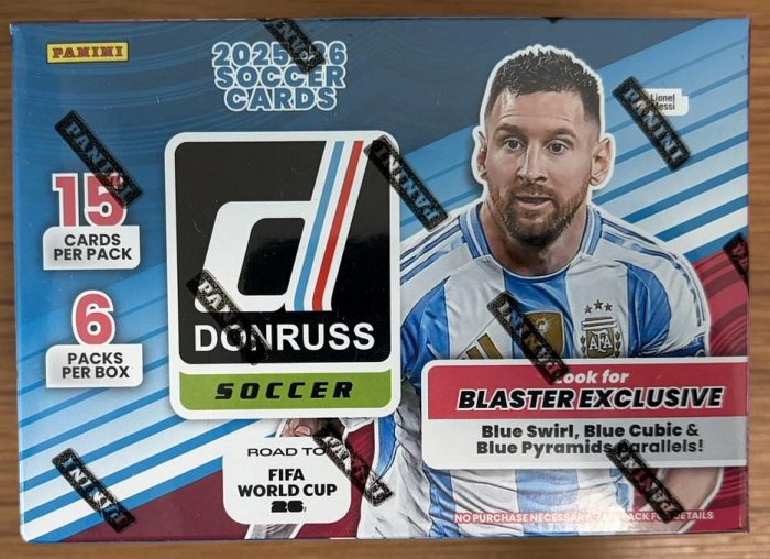(現貨、世足系列)2025/26 Panini Donruss Road to FIFA World Cup Soccer Blaster  Box