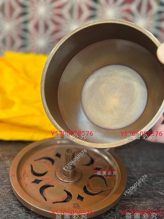 中古日本回流高岡銅器已故金工名家蓮田修吾郎朱銅/斑紫銅香爐。斑紫銅