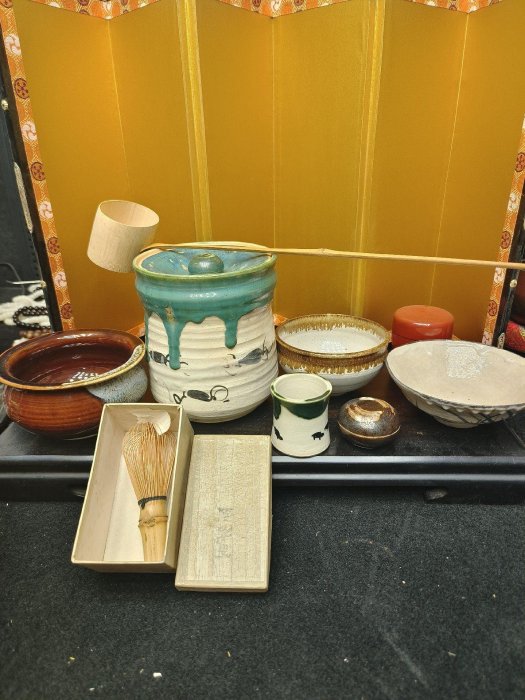 嚴選日本回流高端抹茶全套原裝木盒茶具，建水水指香盒專用收藏古美術