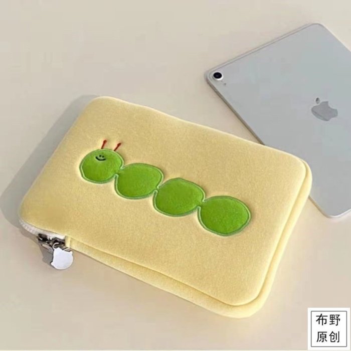 現貨 ipad 收納包 筆電內袋 平板保護包 韓國卡通刺繡蘋果電腦包內袋筆記本11寸14保護套華為小米收納包