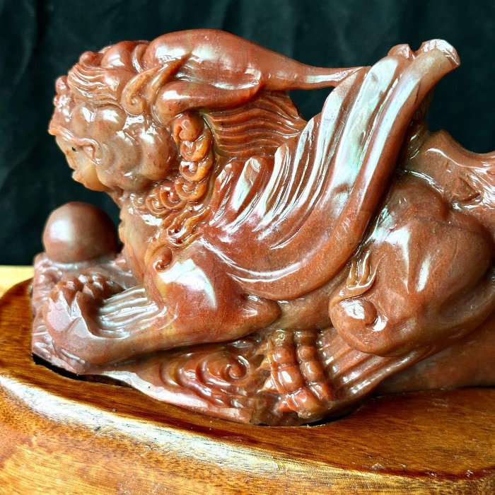 壽山石貔貅壽山石飛天貔貅招財貔貅財位首選附台灣證書1848 | Yahoo拍賣