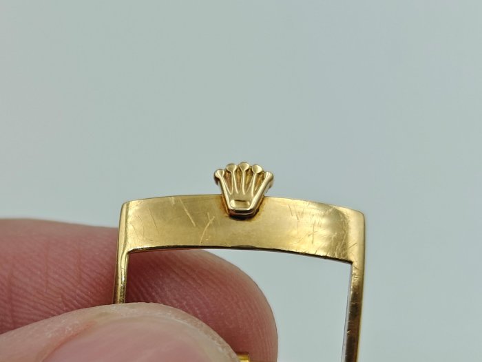 【美好時光】特價出!ROLEX 勞力士原廠16mm 18K金錶扣!搭皮帶必備好物( 1803 18038 18238 )