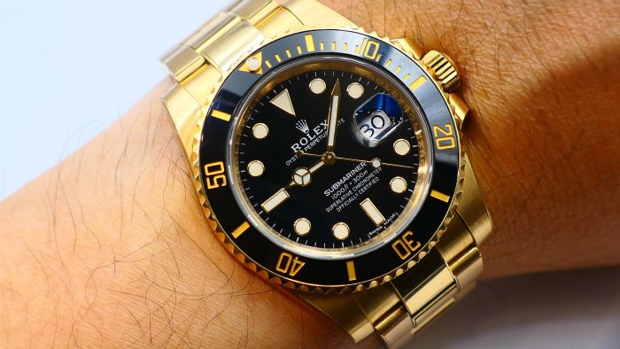 【美好時光】ROLEX勞力士116618 18K黃金水鬼2019年份(末代)盒單全近新品 16618 126618參考