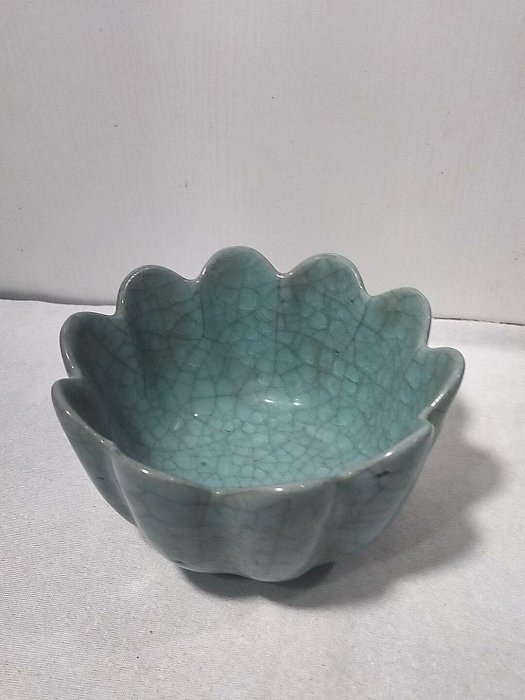 宋・古陶瓷品・汝窯・冰裂紋・四方雙耳瓶・置物・賞物・中国時代美術