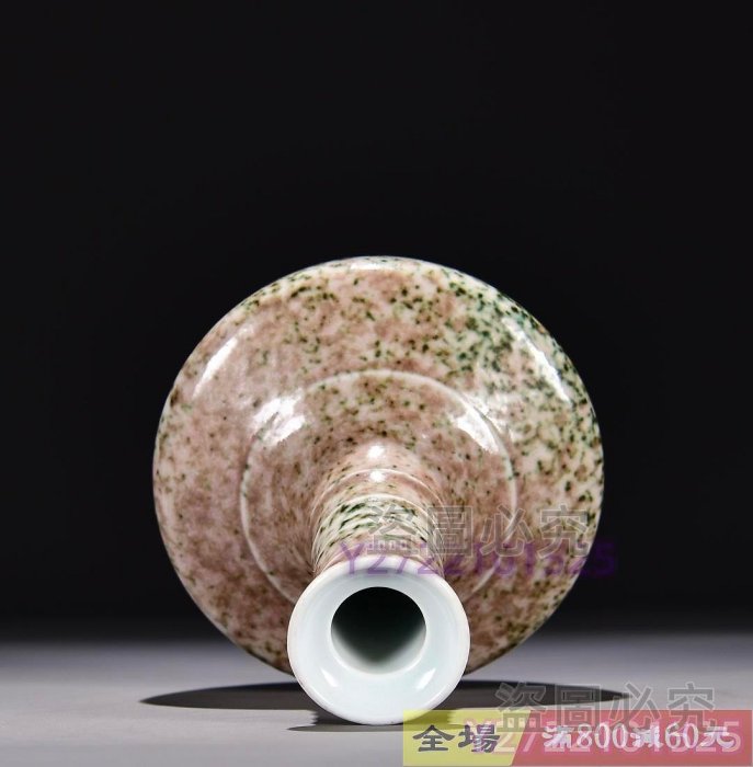 舊藏清康熙豇豆紅釉弘紋盤口尊尺寸高17寬12 藏品老貨舊藏【麒麟古玩