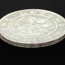 1圓銀貨　明治24年 周日結標】(Z093-36)=明治24年日本龍銀1圓銀幣=1枚(普品/無修補)=重約
